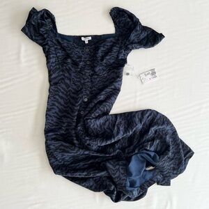 Good American Corset Zebra Print Dress